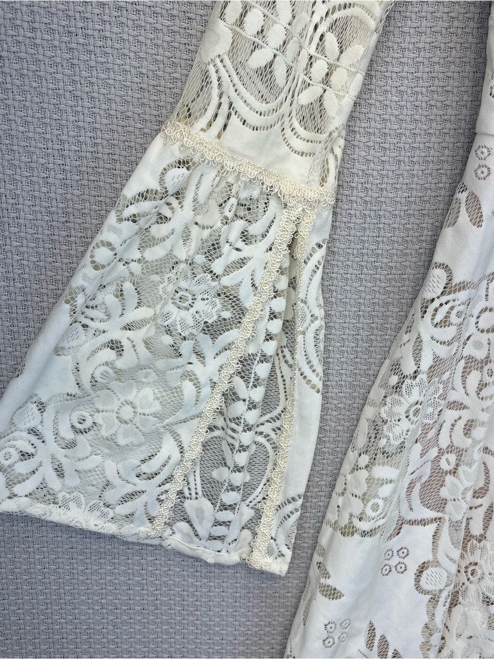 NWT Lace Lovers Folk Song Dress Free People White Whimsical Angel Fairy Boho 4 - Picture 3 of 12